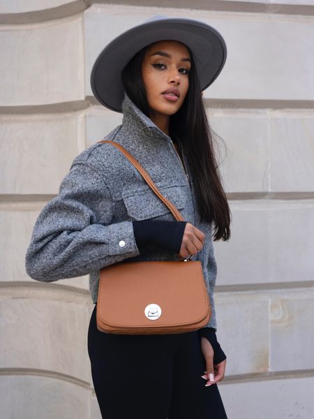 torebka damska 6835-1 cognac zdjęcie 5