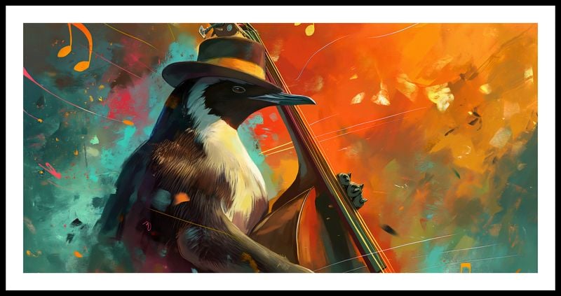 Plakat 91,3x44,5cm Pingwinia Nuta zdjęcie 3