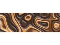 90X30CM PŁYNNA CZEKOLADA TRÓJ OBRAZ