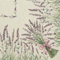 Obrus gobelinowy 129/NAT 140x180 cm lawenda rustykalny trwały do jadalni