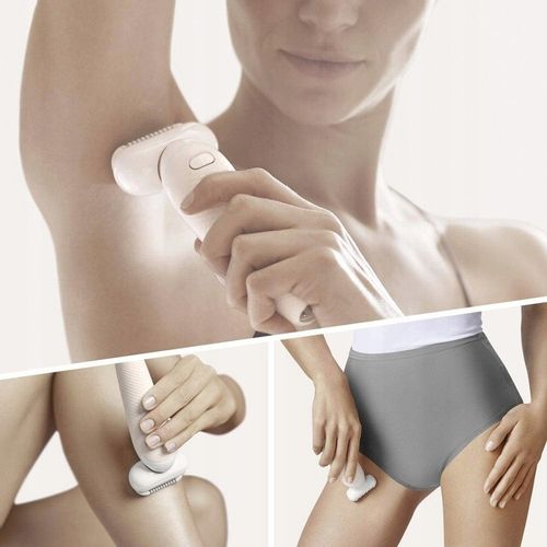 DEPILATOR BRAUN SILK-epil 9 FLEX RUCHOMA GŁOWICA 3D + 3 NASADKI + ETUI na Arena.pl