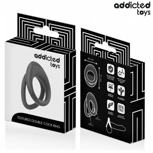 addicted toys double ring teksturowany system stabilizujący 72 mm na Arena.pl