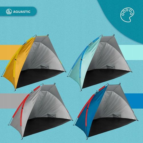 Namiot plażowy AQUASTIC Concielo szary UPF50+ Ochrona przed słońcem na Arena.pl