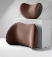 Aksamitny zagłówek samochodowy pamięć bawełniana poduszka lędźwiowa