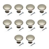 Zestaw 10 sztuk uchwytów meblowych, Gałka meblowa UDINE, fi 29mm, satyna