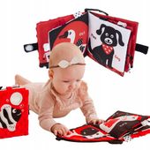 DUMEL Kontrastowa książeczka SENSORYCZNA miękka FARMA