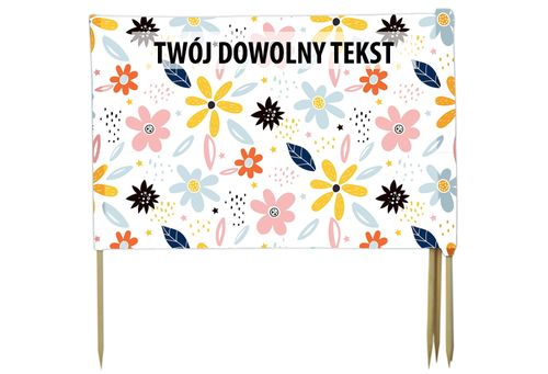 PARAWAN PLAŻOWY Kwiatki z indywidualnym napisem 8 PANELI 41.8 na Arena.pl