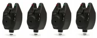ZESTAW 4x SYGNALIZATOR WODOODPORNY WĘDKARSKI CZUJNIK DIODY LED+ 4x BATERIA