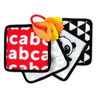 CANPOL BABIESBOO KARTY SENSORYCZNE Z GRYZAKIEM KONTRASTOWA KSIĄŻECZKA