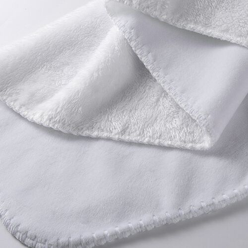 Kocyk z mikrofibry i polaru arktycznego do sublimacji - biały 152 x 203 cm na Arena.pl