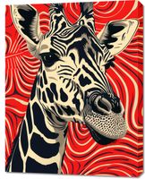 Obraz 70x90cm Wzrok Żyrafy