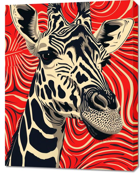Obraz 70x90cm Wzrok Żyrafy zdjęcie 1