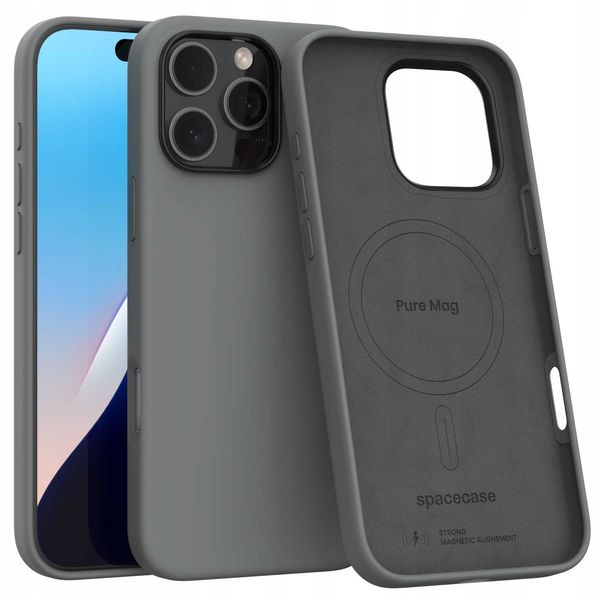 Spacecase Pure Mag iPhone 16 Pro Max gray zdjęcie 1