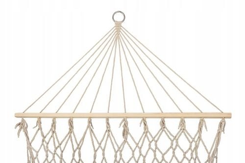 HAMAK OGRODOWY BRAZYLIJSKI BOHO SIATKA FRĘDZLE 200CM ECRU 250KG na Arena.pl