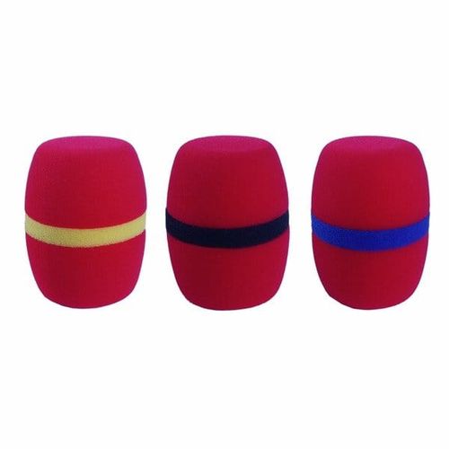 IGO SYSTEM MRC-001 - Osłona przeciwwietrzna do mikrofonu Czerwona na Arena.pl