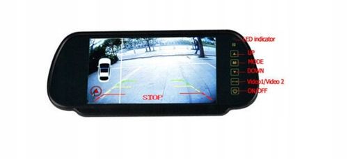 MONITOR TFT LCD 7' w lusterku do kamery cofania na Arena.pl