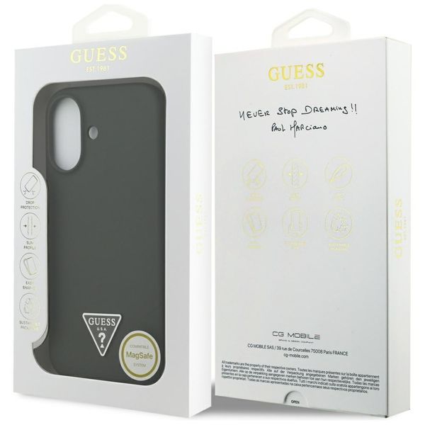 Etui Guess Silicone Triangle Logo MagSafe do iPhone 17 khaki zdjęcie 8