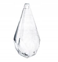Zawieszka kryształ sopelek bezbarwna glamur do zawieszek girland 5 cm