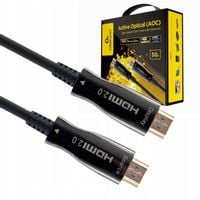 KABEL HDMI AOC Optyczny Przewód do Transmisji PREMIUM ARC HDR 4K 60Hz 50m