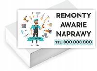 Wizytówki firmowe PROJEKT GRATIS 1000 sztuk REMONTY NAPRAWY ZŁOTA RĄCZKA