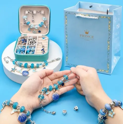 Zestaw do Robienia Bransoletek Koraliki Charms na Arena.pl