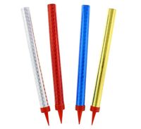 Fontanny race urodzinowe na tort holograficzne 18 cm, 4 szt.