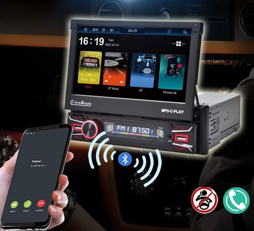 RADIO SAMOCHODOWE BT 1 DIN 7" DOTYKOWE ANDROID 13 WIFI APPLE CARPLAY KAMERA na Arena.pl