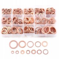 PODKŁADKI MIEDZIANE ZESTAW PODKŁADEK MIEDZIANYCH MIX M5 - M20 280 SZTUK