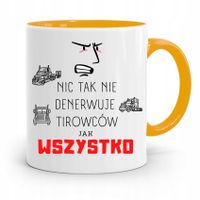 Dla Tirowca Kierowcy Tira Kubek Żółty Na Prezent Z Nadrukiem Ze Zdjęciem