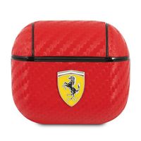 ferrari fesa3care airpods 3 coverczerwony/red on track pu carbon
