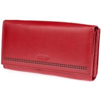 dwustronny portfel damski skórzany ciemnoczerwony