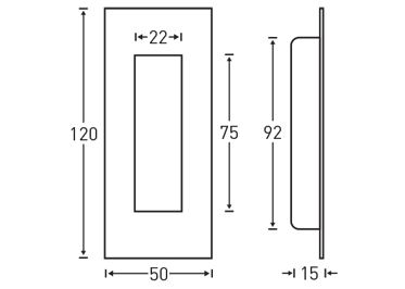 UCHWYT DO DRZWI PRZESUWNYCH STAL NIERDZEWNA zdjęcie 3
