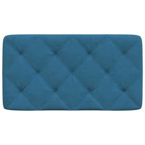 Poduszka na wezgłowie, niebieska, 80 cm, aksamitna na Arena.pl