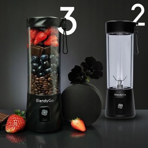 Oryginalny BLENDER BEZPRZEWODOWY BlendyGo 3 KIELICHOWY PRZENOŚNY 250W na Arena.pl