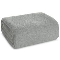 Miękki koc barankowy BUKLA 70X160 srebrny