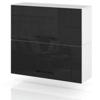 Szafka Kuchenna Wisząca Klapowa Modułowa 80cm Spremium Czarny Połysk