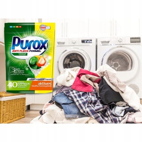 Kapsułki do prania Purox Universal 40 szt. Clovin Anti fleck zdjęcie 6