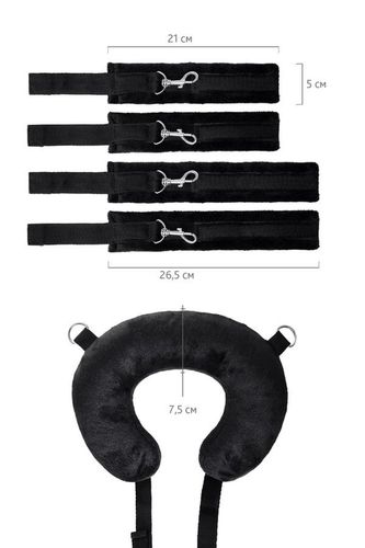 Anonymo Fixing Sling With Pillow, Velour, Black, 127 Cm na Arena.pl