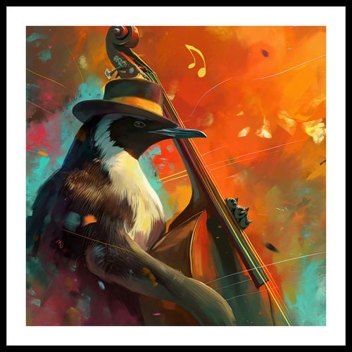 Plakat 70x70cm Pingwinia Nuta na Arena.pl