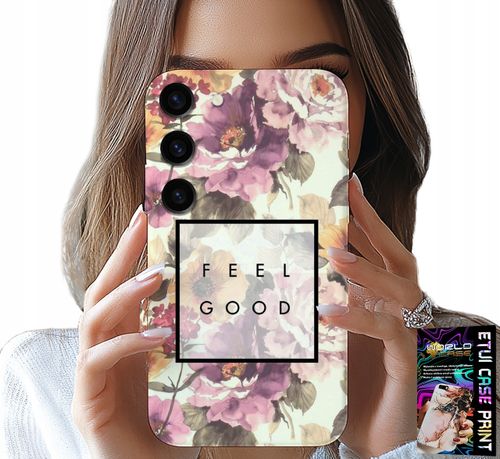 ETUI DO SAMSUNG GALAXY S23 PLUS - KWIATISTY WZÓR, MODNE DAMSKIE + SZKŁO na Arena.pl