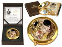 Lustereczko - G. Klimt, Pocałunek (brązowe tło,CARMANI)