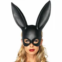 leg avenue maskarada krolik czarna anatomiczna maski polietylen