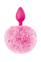pink pompom anal plug