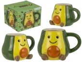 Kubek Awokado 3D w stylu Kawaii 370 ml