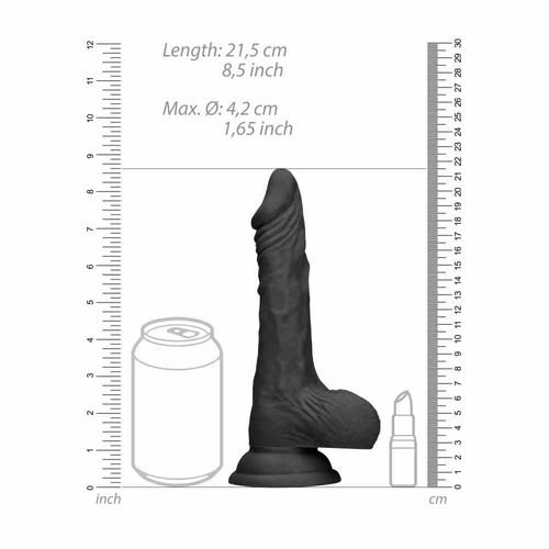 Dildo Z Jądrami 20 Cm Czarne na Arena.pl