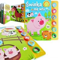KSIĄŻECZKA KSIĄŻKA DŹWIĘKOWA ŚWINKA NA WSI