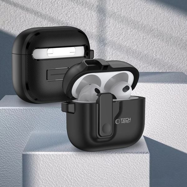 TECH-PROTECT SLIM HOOK APPLE AIRPODS 4 BLACK zdjęcie 7
