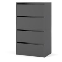 Szafka Na Buty Półka Stojak Regał Loft Na Obuwie Do Przedpokoju 60cm Szary