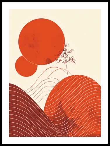 Plakat 39,5x55cm Ciepło Czerwieni na Arena.pl
