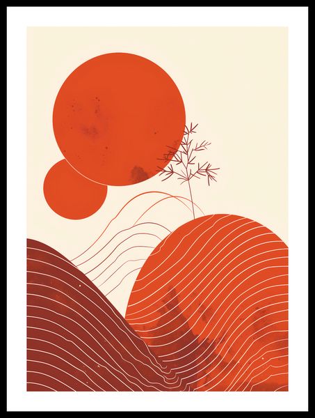 Plakat 39,5x55cm Ciepło Czerwieni zdjęcie 3